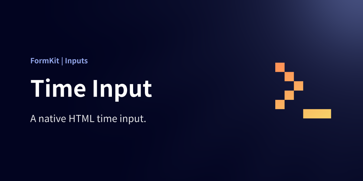 Time Input ⚡️ FormKit