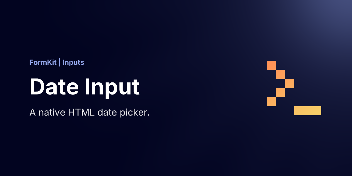 Date Input ⚡️ FormKit